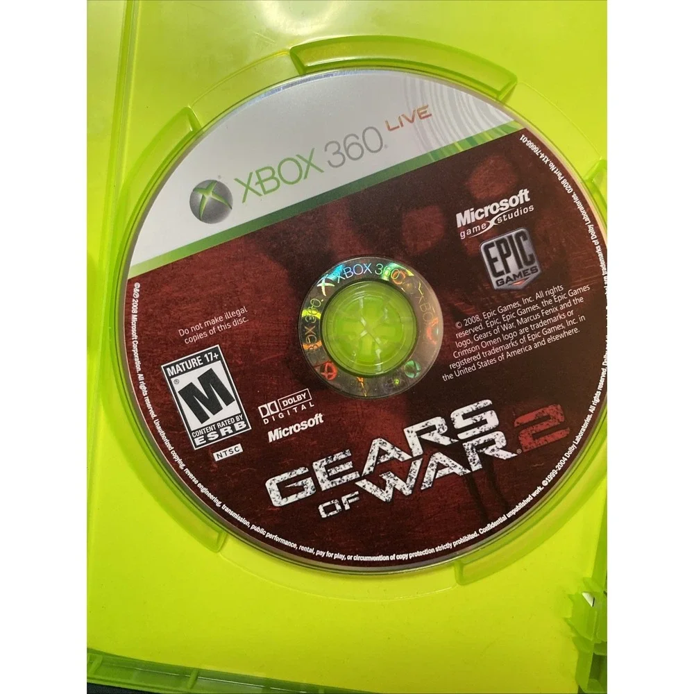 Gears of War 2 (Microsoft Xbox 360) w Manual & Tested!